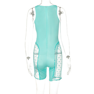 Combinaison Courte Femme Transparente et Évidée à Col Rond Profond, Meilleure Vente, Idéale pour le Club – Livraison Directe - Product Image 3