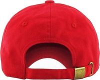 Alta calidad 100% algodón Polo estilo papá bordado clásico rojo personalizado lavado papá sombreros