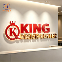 Letrero LED Metálico 3D Personalizado para Exteriores, Letrero Comercial para Decoración de Paredes, Nombre de Tienda, Señalización Comercial, Logotipo de Empresa