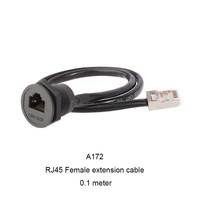 Connecteur Ethernet RJ45 Lshitech Femelle vers Mâle M22.5mm, Adaptateur de Communication de Données Haute Vitesse 0.1-1m