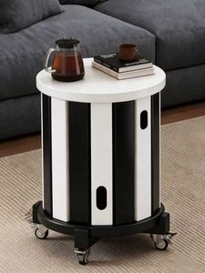 เก้าอี้ไม้เนื้อแข็งสไตล์โมเดิร์น ดีไซน์ใหม่ วางซ้อนกันได้ พร้อมล้อเลื่อน สำหรับห้องนั่งเล่น ห้องรับแขก เก้าอี้เก็บของ - Product Image 4