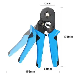 HSC8 6-4 לחיצה כלי 0.08-10MM2 Crimping Plier + 1200pcs מבודד מסופי ערכת סט