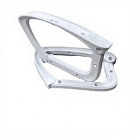Chaise de bureau de haute qualité en métal blanc PP multifonctionnelle avec accoudoirs confortables, accessoires de mobilier essentiels