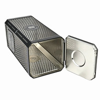 Caja de Metal Negra de Alta Gama Personalizada con Logotipo Impreso para Whisky, Vodka y Tequila, Envase de Metal para Vino, para Regalos de Lujo