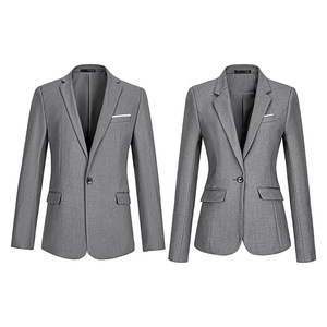 Royal Blue Business Suit Set Unisex Workwear Thickening Polyester Formal Wear For Office - Product Image 5