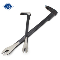 Barre de démontage multifonctionnelle en acier au carbone pour automobile, mini-pied-de-biche, extracteur de clous, barre de démolition avec extrémité ciseau et levier élevé