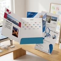 Dossiers de présentation personnalisés format A4 A5 avec logo sur mesure et pochette pour bureau