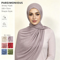 Écharpe longue en jersey pour femmes musulmanes, 180x70cm, Hijab, Foulard, Couleur unie, Ourlet large, En stock, Fabrication sur mesure, OEM ODM 1020