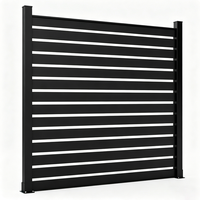 Panneau de clôture de sécurité en aluminium personnalisable, style persienne verticale, écologique, durable, hauteur 6 pieds, pour balcons, thermolaqué