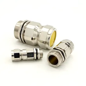 Factory M63 Stainless Steel SS304 EX D Metal G2 Nickel Plated Brass Explosion Proof Cable Gland for SWA Cable Manufacture Price