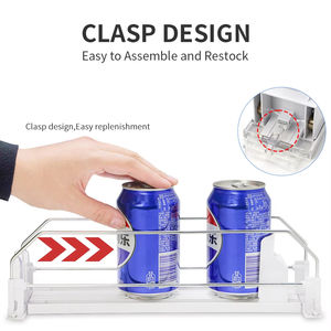 <span class=keywords><strong>Distributeur</strong></span> <span class=keywords><strong>de</strong></span> canettes <span class=keywords><strong>de</strong></span> soda, étagère à bouteilles, pousseur, présentoir, organisateur <span class=keywords><strong>de</strong></span> boissons à poussée automatique pour réfrigérateur, organisateur <span class=keywords><strong>de</strong></span> bouteilles automatique - Product Image 6