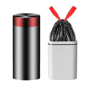 Bolsas de Basura Desechables Gruesas con Cordón, Cierre Automático, Negras, para Uso Doméstico en Cocina y Baño, Venta al Por Mayor - Product Image 2