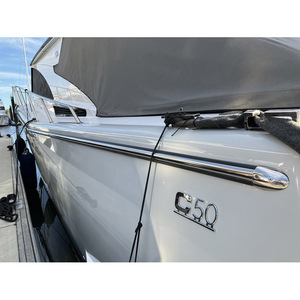 BINOX Profil de garde-corps de qualité supérieure pour bateaux et yachts, rails de protection, pare-chocs, acier inoxydable marin, barre de 25 mm sur base en PVC de 40 mm - Product Image 6