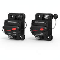 Disjoncteurs marins 300A avec porte-fusible à réinitialisation manuelle, disjoncteur solaire DC 12V à réenclenchement automatique pour autoradio et applications marines