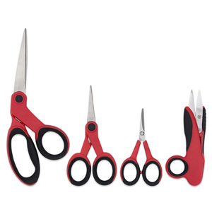 Tailor Scissors <b>Set</b> Stainless Steel 4 Piece Multi Purpose Office Thread Shears With Rubber Handles For <b>Sewing</b> And Crafting - Product Image 4