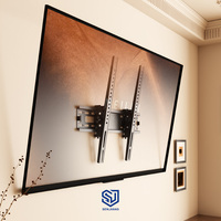 Support TV inclinable à profil bas 400x400 de Senjiang Factory, très vendu, pour téléviseur à écran plat de 60 pouces, avec nivellement par poteau