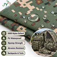 Tissu Oxford personnalisé 500D 100% nylon imprimé camouflage, enduit PU imperméable, Ripstop, pour sacs à dos tactiques et tentes d'extérieur
