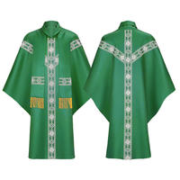 Prix d'usine 5 couleurs Chasuble gothique, Robe, Toge et Cape vintage pour Pasteur, Prêtre, Moine, Célébrant d'église