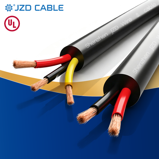 JZD UL2464 Shielded Cable 300V 80℃ Foil Shield 2 to 6Core 1/0 2/0 AWG for PLC Sensor Communication Multi-Conductor Signal Wire