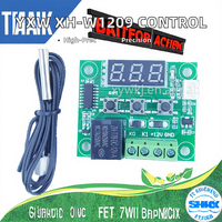 Controlador de Temperatura Digital XH-W1209 con Pantalla, Interruptor de Control de Termómetro de CC 12V de Alto Rango (-50~110°C)