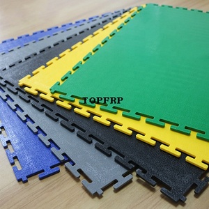 PVC Interlocking <b>Plastic</b> Floor <b>Tiles</b> Anti-Slip Industrial Flooring for Garage Workshop - Product Image 4