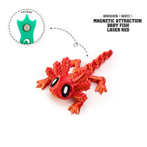 Vashine Jouets géants en PLA imprimés en 3D, <span class=keywords><strong>Salamandre</strong></span> colorée, amusante et créative, figurine d'action, aimant de réfrigérateur, souvenir du zoo, animaux originaux - Product Image 4