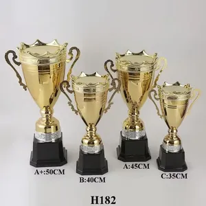 Trofeos Escolares Personalizados, Copa de Premio para Campeones, Trofeos Deportivos Mundiales, Artesanía de Metal Plateado de Lujo - Product Image 2