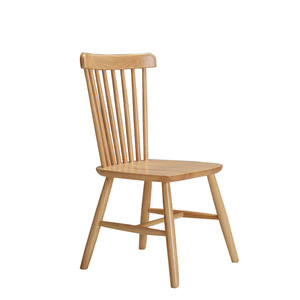 Solid Wood Windsor <b>Chair</b> Natural Color <b>Dining</b> <b>Chair</b> Study <b>Chair</b> Stable Design - Product Image 5