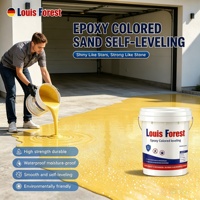 Peinture liquide pour sols en époxy colorée conforme RoHS, revêtement auto-nivelant pour garages, ciment et sols commerciaux