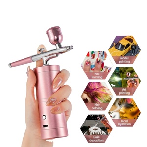 Airbrush Nail Art Painting Kit <b>Mini</b> Airbrush for Nail Art <b>Cake</b> Painting Portable Hand Sprayer Gun for Salon - Product Image 1