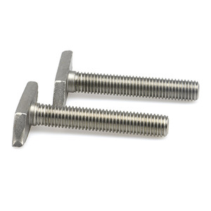 สลักเกลียวหัวตัวที สแตนเลส SS304 สำหรับยึดรางอลูมิเนียมอุตสาหกรรม - Product Image 3