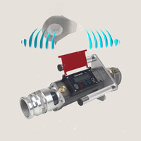 Débitmètre à turbine à raccord rapide T-80 DN80 en aluminium pour huile, précision +/-0,2%, OEM