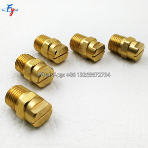 1/8 "पीतल hvv फ्लैट इंजेक्टर नोजल, पीतल के फ्लैट पंखे स्प्रे नोजल, वीए एयर जेट हाइड्रोसीडिंग पीतल के फ्लैट पंखे स्प्रे नोजल - Product Image 6