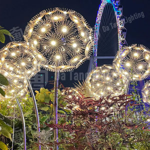 Lumière décorative LED d'extérieur en forme de pissenlit pour les sentiers de parc et l'ambiance nocturne - Product Image 1
