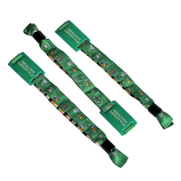 Multifunctionele RFID geweven polsband met aangepast logo, harde PVC RFID-tag voor toegangscontrole bij concerten
