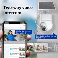 Caméra solaire Goobsafe Q18 1080P avec détection de mouvement PIR, batterie 14400mAh, autonomie 30 jours, WiFi 4G, caméra extérieure panoramique inclinable, vente en gros
