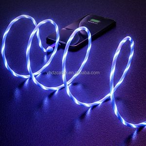 Factory Wholesale <b>Type</b>-<b>C</b> Fast Charging <b>Cable</b> 3A Streaming Light Data <b>Cable</b> for iOS Android Cell Phones and Cars - Product Image 5