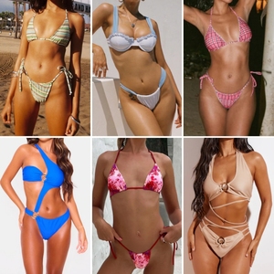 Traje <span class=keywords><strong>de</strong></span> <span class=keywords><strong>Baño</strong></span> <span class=keywords><strong>de</strong></span> Una Pieza con Cuello Halter <span class=keywords><strong>para</strong></span> <span class=keywords><strong>Mujer</strong></span>, Ropa <span class=keywords><strong>de</strong></span> Playa Sexy <span class=keywords><strong>para</strong></span> Verano, Bikini <span class=keywords><strong>de</strong></span> Verano a Bajo Precio, Venta al por Mayor, Envío Aleatorio - Product Image 4