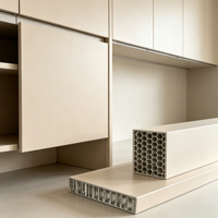 Panneau en nid d'abeille en aluminium léger avec surface HPL, imperméable, ignifuge, panneau décoratif pour porte d'armoire