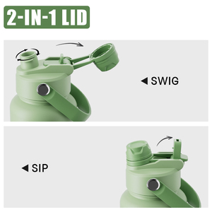 <span class=keywords><strong>Bouteille</strong></span> d'eau <span class=keywords><strong>isotherme</strong></span> en acier inoxydable à double paroi avec couvercle coloré, logo personnalisé, 26 oz, 32 oz, revêtement poudré, avec paille - Product Image 3