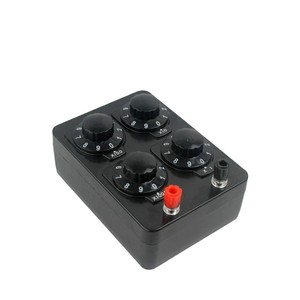 Caja de Resistencia Simple J2362, 0-9999 Ohmios, Instrumento de Enseñanza de Física y Electricidad, Caja de Resistencia Variable - Product Image 1