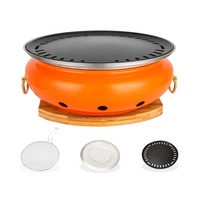 Four à barbecue au charbon de bois portable XIEHENG, en acier inoxydable durable, sans fumée, pratique, grill rotatif à extrusion