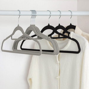 Appendiabiti in Velluto Floccato per Uso Domestico; Organizzatori per Armadio Moderni e Minimalisti, Antiscivolo, Senza Segni, per Vestiti, Pantaloni e Cravatte, da Viaggio - Product Image 6