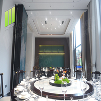 Cloison acoustique coulissante et pliante pour restaurant, espace de restauration flexible
