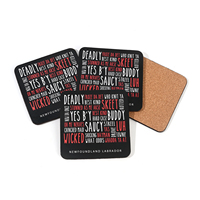 Sous-verres en liège 4 pièces/sac, emballage en sachet OPP, 5 mm, résistants à la chaleur, réutilisables, antidérapants, écologiques, couleur personnalisée, taille personnalisée, style campagnard