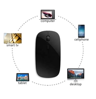 Computer Accessories Hardware Software Computer Gaming Mouse Wireless 2.4ghz Optical Rechargeable Mouse With USB Charging Cable
