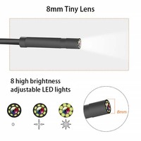 Endoscope industriel étanche IP67 OEM/ODM 1080P HD avec écran IPS 4,3 pouces, objectif 8 mm, zoom 3X, certifié CE FCC, pour utilisation extérieure, canalisations et automobiles