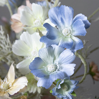 Fleur artificielle en soie Gypsophila Cosmos, branche unique, style peluche, décoration intérieure, photographie de mariage, fleur décorative