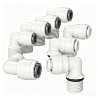 Raccord rapide en plastique pour mini-vanne 1/4" 3/8" pour filtre à eau RO et purificateur d'eau, idéal pour l'arrosage et l'irrigation