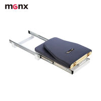 Planche à repasser escamotable et rotative avec rail coulissant à fermeture douce intégré dans l'armoire, organisateur de vêtements pour la repassage